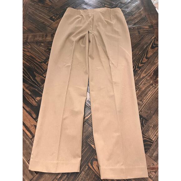 Talbots Heritage Chino Pants Womens 12 Khaki Brown Stretch Comfy Academia Twee - Picture 4 of 8